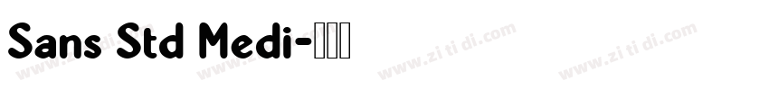 Sans Std Medi字体转换